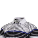 ProQuip Technical Chest Stripe Golf Polo Shirt - White/Black