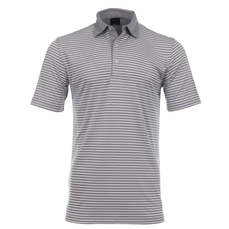 Greg Norman Bar Stripe Polo Shirt - Sterling Grey