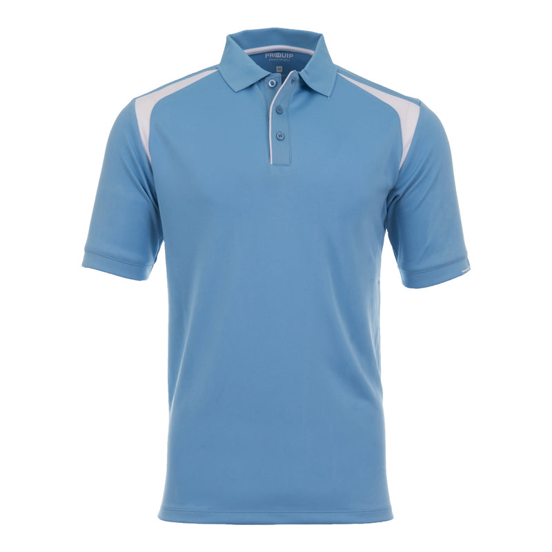 ProQuip Technical Panel Golf Polo Shirt - Alaskan Blue