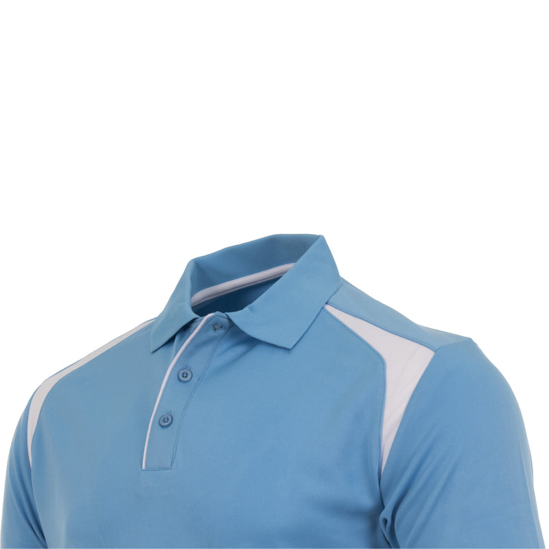 ProQuip Technical Panel Golf Polo Shirt - Alaskan Blue