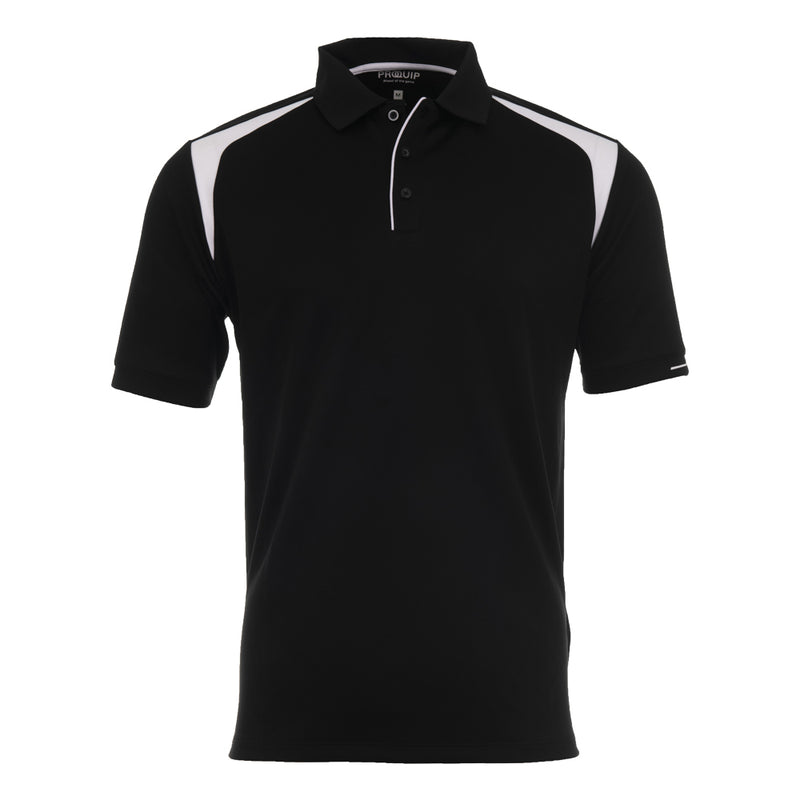 ProQuip Technical Panel Golf Polo Shirt - Black