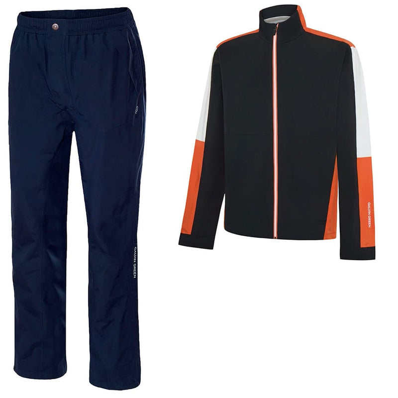 Galvin Green Arlo Waterproof Suit - Black/Orange/Navy