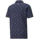 Puma AP Cloudspun Dancing Umbrellas Polo Shirt - Navy Blazer/High Rise/High Rise