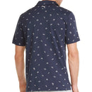 Puma AP Cloudspun Dancing Umbrellas Polo Shirt - Navy Blazer/High Rise/High Rise