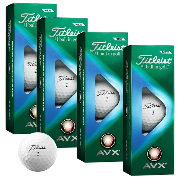 Titleist AVX '22 Golf Balls - White - 12 Pack (4 Sleeves of 3)