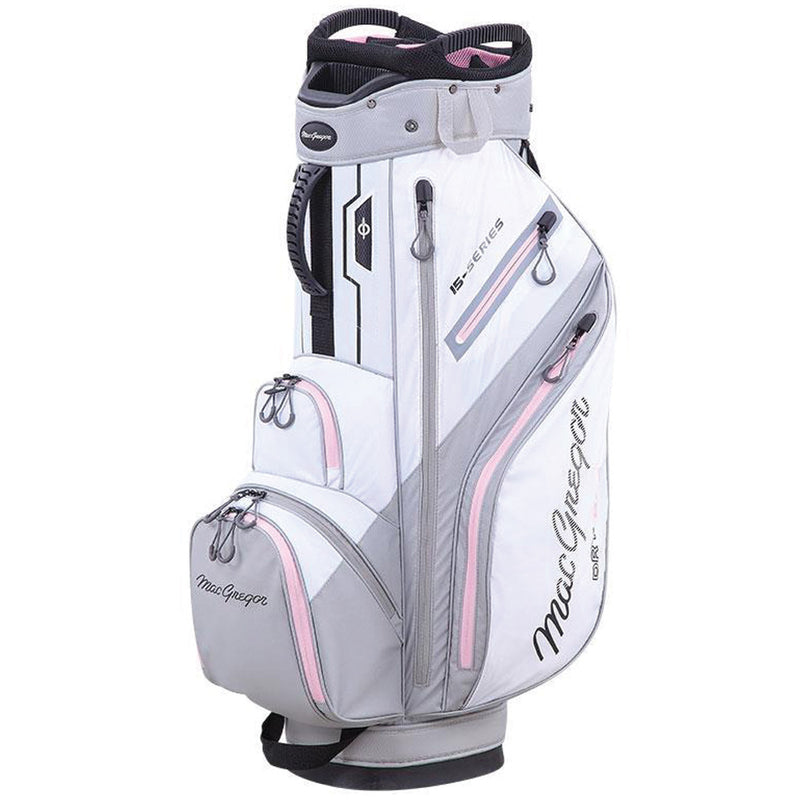 MacGregor Ladies 15-Series Water Resistant 10" Cart Bag - White/Orchid