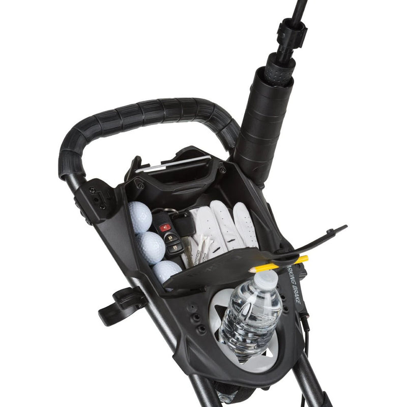 BagBoy Compact 3-Wheel Push Trolley - Silver/Black