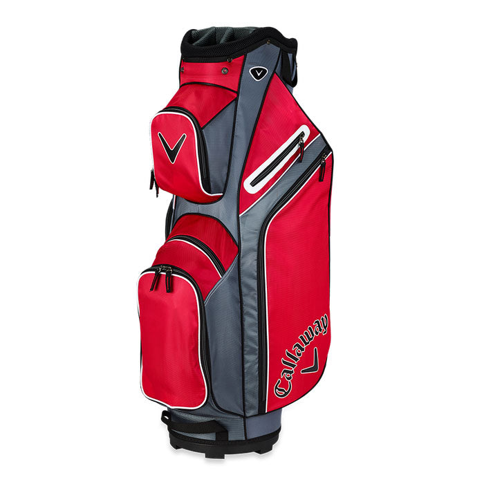 Callaway X Series Cart Bag - Red/Titanium/White