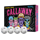 Callaway Chrome Tour 26 Truvis Golf Balls - Halloween White (Dozen)