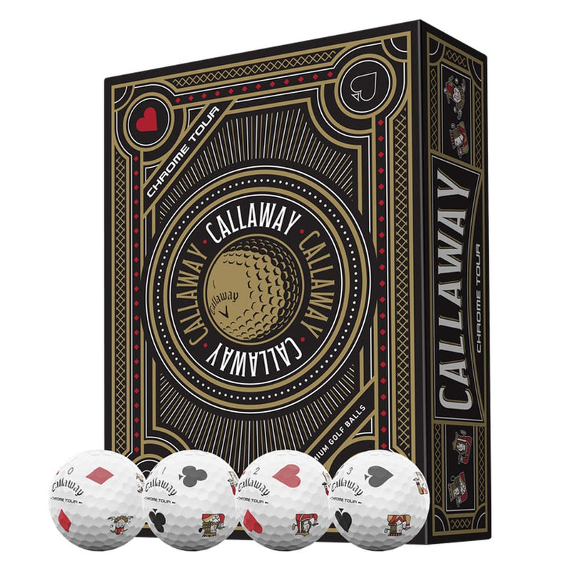 Callaway Chrome Tour 26 Truvis Golf Balls - Suits White (Dozen)