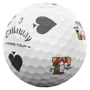 Callaway Chrome Tour 26 Truvis Golf Balls - Suits White (Dozen)