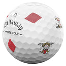 Callaway Chrome Tour 26 Truvis Golf Balls - Suits White (Dozen)