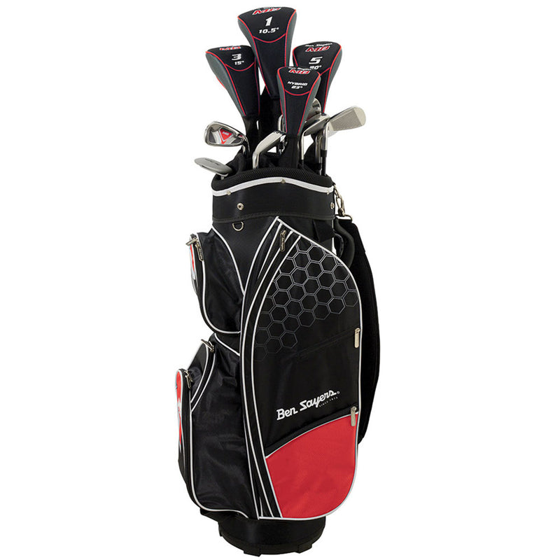 Ben Sayers M8 13-Piece Cart Bag Package Set - Red - Steel