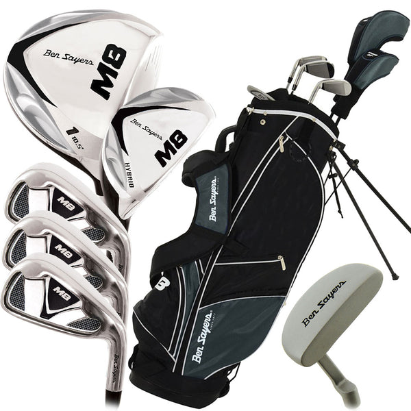 Ben Sayers M8 7-Piece Stand Bag Package Set - Black - Steel