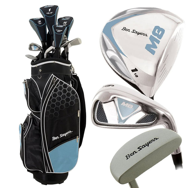 Ben Sayers M8 13-Piece Cart Bag Package Set - Sky Blue - Junior/Ladies