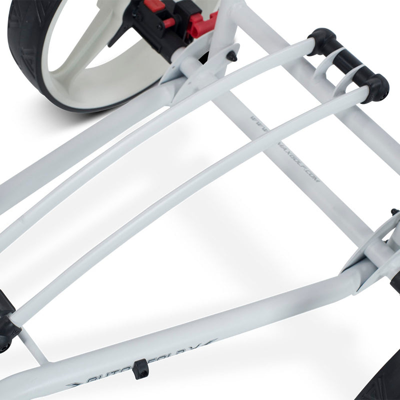 Big Max Autofold X 3-Wheel Push Trolley - White