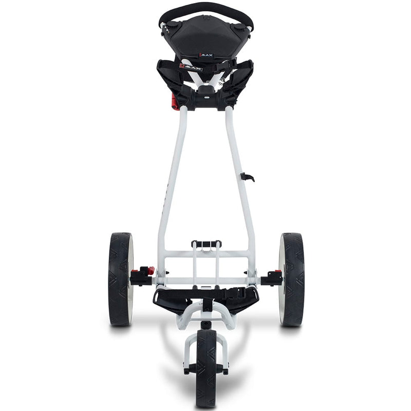 Big Max Autofold X 3-Wheel Push Trolley - White