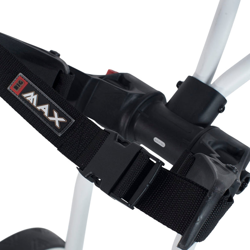 Big Max Autofold X 3-Wheel Push Trolley - White/Cobalt