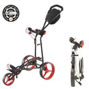 Big Max Autofold FF 3-Wheel Push Trolley - Black/Red