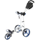 Big Max Autofold FF 3-Wheel Push Trolley - White/Cobalt