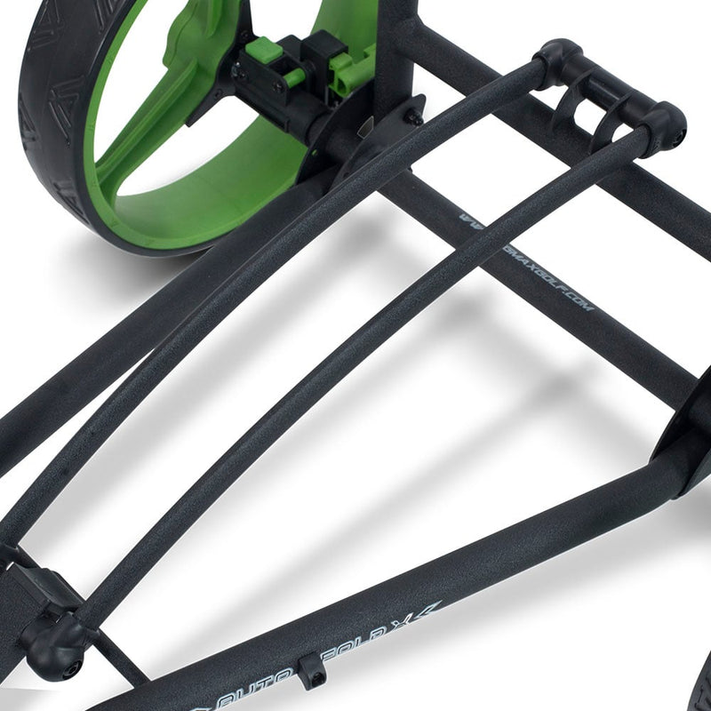 Big Max Autofold X 3-Wheel Push Trolley - Black/Lime