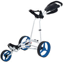 Big Max Autofold X 3-Wheel Push Trolley - White/Cobalt