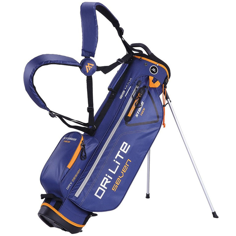 Big Max Dri-Lite 7 Stand Bag - Navy/Orange