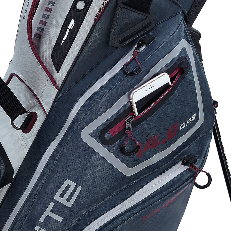 Big Max Dri Lite Hybrid 2 Stand Bag - White/Blueberry/Merlot