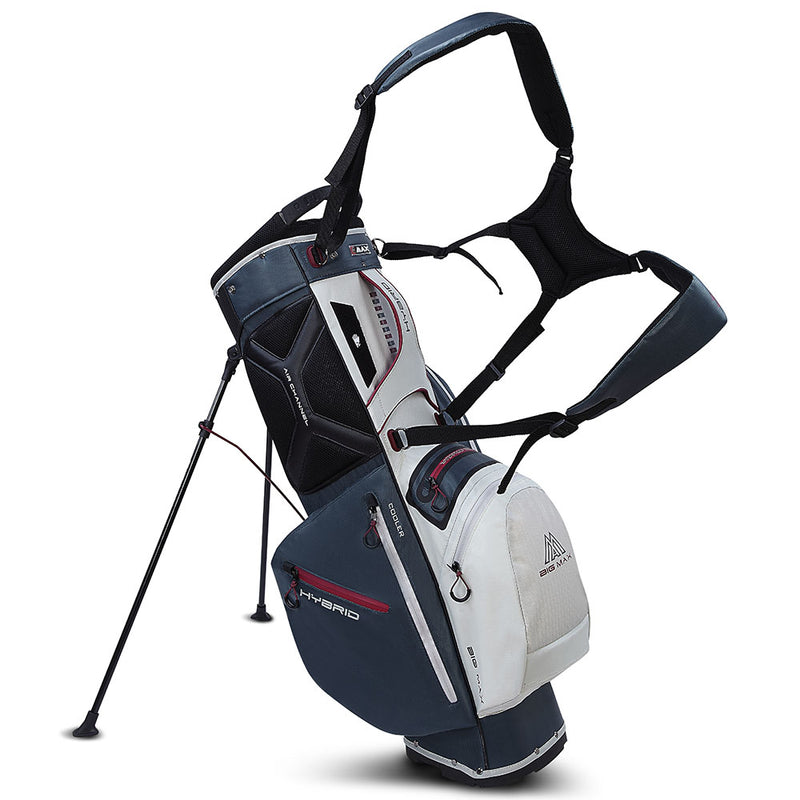 Big Max Dri Lite Hybrid 2 Stand Bag - White/Blueberry/Merlot