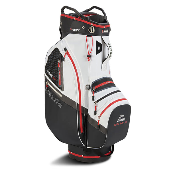 Big Max Dri Lite V-4 Cart Bag - Black/White/Red