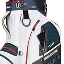 Big Max Dri Lite V-4 Cart Bag - Blueberry/White/Merlot