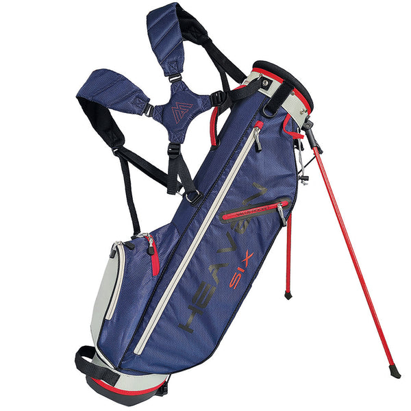 Big Max Heaven 6 Stand Bag - Navy/Silver/Red