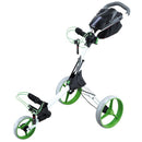 Big Max IQ+ 3-Wheel Push Trolley - White/Lime