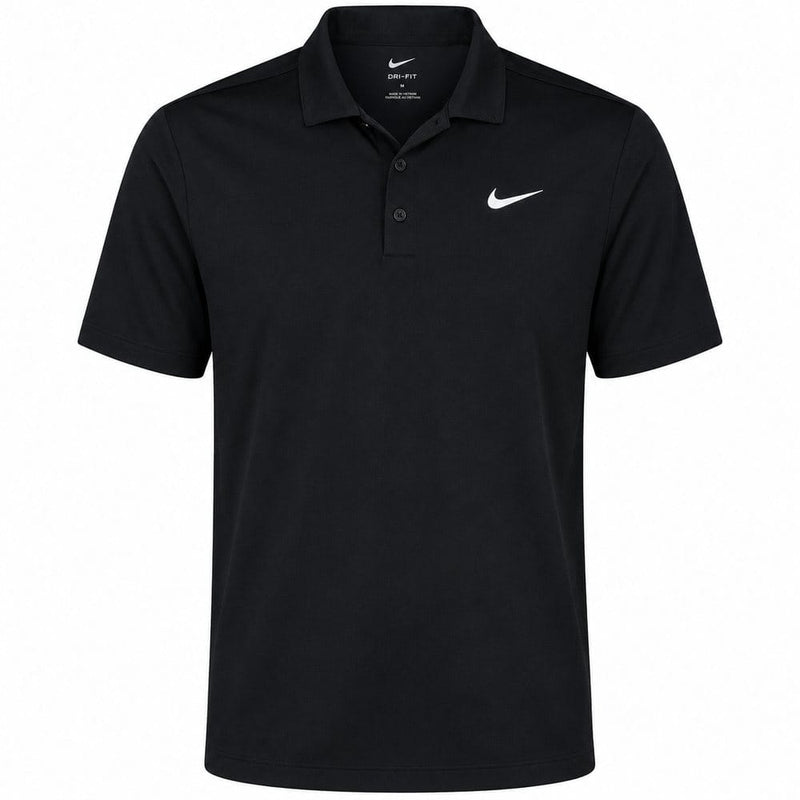 Nike Dri-Fit Velocity Solid Polo Shirt - Black/White