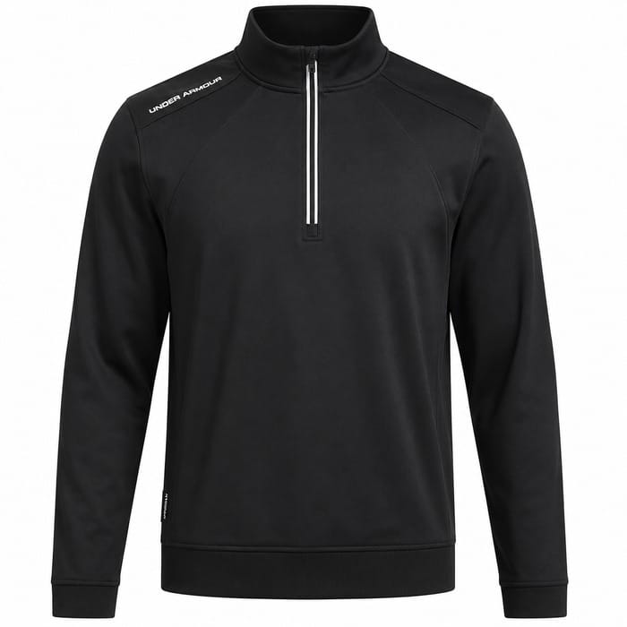 Under Armour Drive Wind 1/2 Zip Top - Black/Black/White