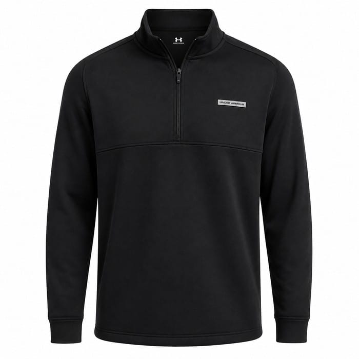 Under Armour Drive Pro Hybrid 1/2 Zip Pullover - Black/Black