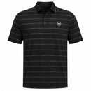 Under Armour Drive Chill Printed Polo Shirt - Black/Castlerock/Halo Gray