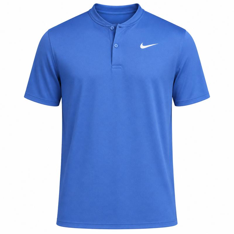 Nike Dri-Fit Velocity Blade Polo Shirt - Pacific Blue/White