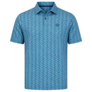 Under Armour Drive Chill Printed Polo Shirt - Boundless Blue/Blue Haze/Midnight Navy