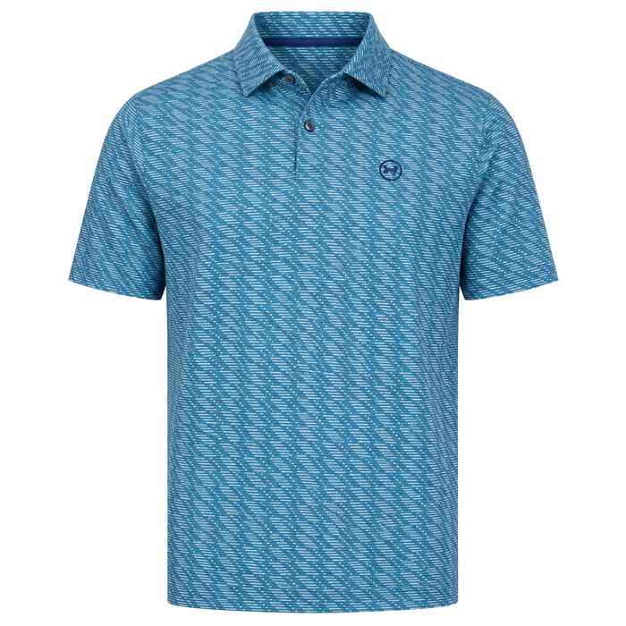 Under Armour Drive Chill Printed Polo Shirt - Boundless Blue/Blue Haze/Midnight Navy