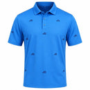 Nike Par 5 Dri-Fit Shoe Embroidered Polo Shirt - Pacific Blue/College Navy