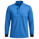 Under Armour Drive Pro Hybrid 1/2 Zip Pullover - Aegean Blue/White