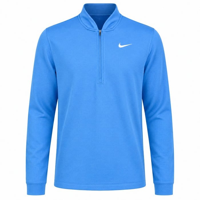 Nike Velocity Therma-Fit 1/2 Zip Pullover - Pacific Blue/White