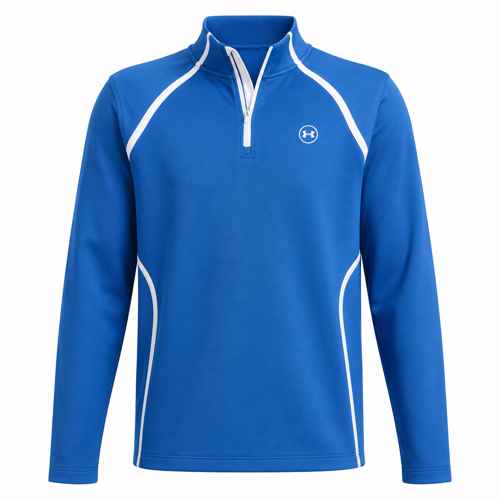 Under Armour Drive Midlayer 1/4 Zip Pullover - Aegean Blue/White