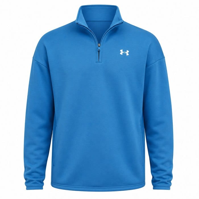 Under Armour Armour Fleece 1/4 Zip Pullover - Aegean Blue/Black