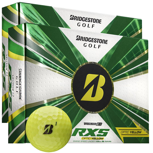 Bridgestone Tour B RXS Golf Balls - Yellow - Double Dozen