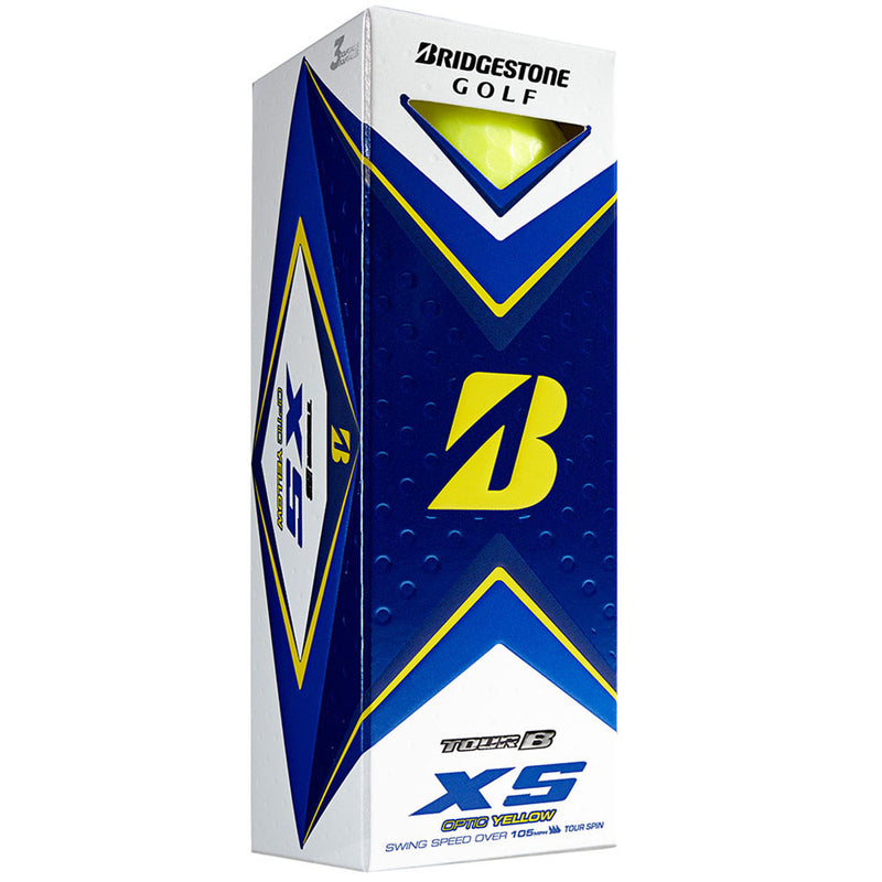 Bridgestone Tour B XS Golf Balls - Yellow - 12 Pack