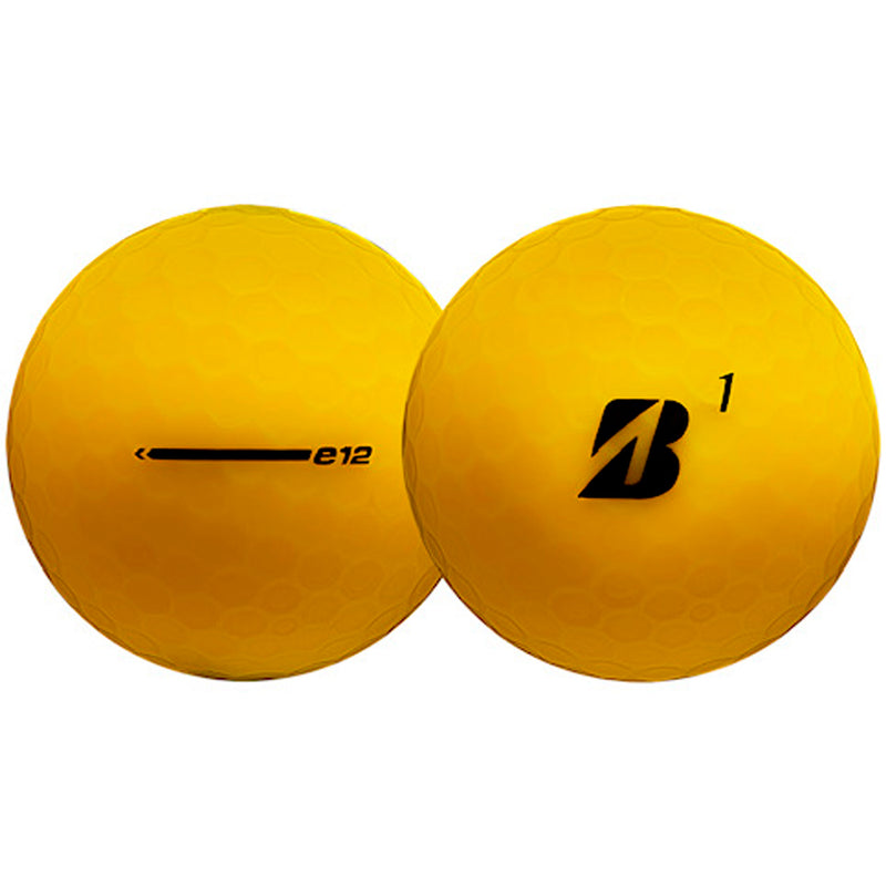 Bridgestone e12 Contact Golf Balls - Matte Yellow - 12 Pack