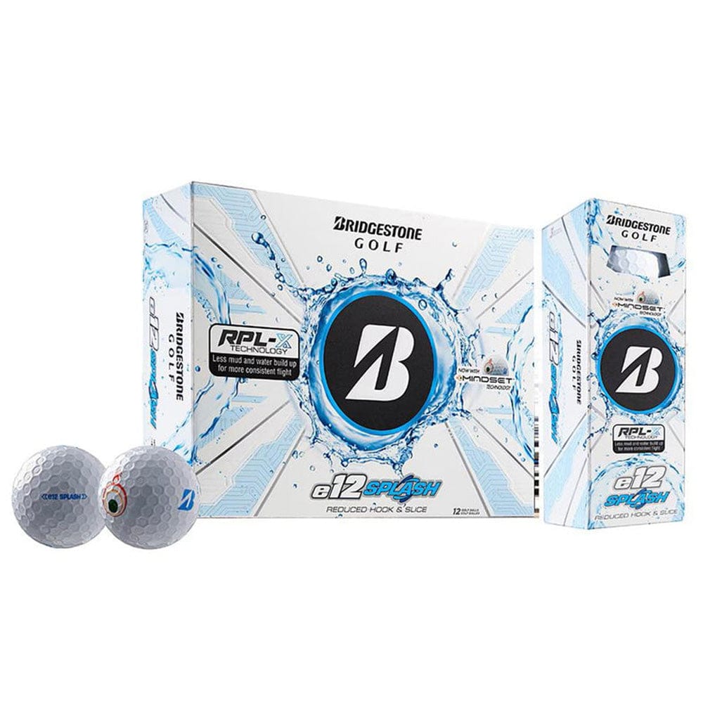 Bridgestone e12 Splash Golf Balls - White - 12 Pack