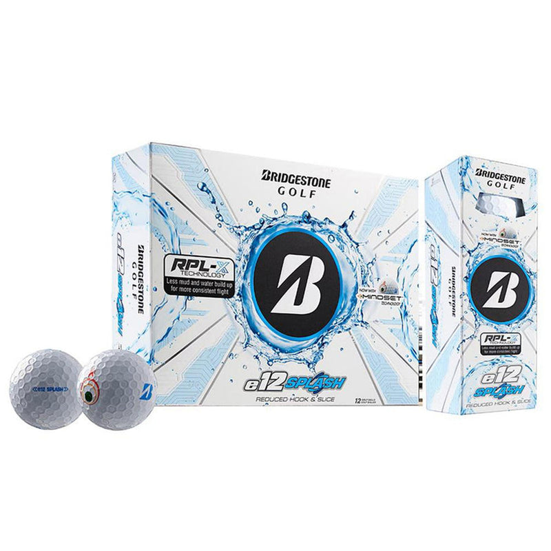 Bridgestone e12 Splash Golf Balls - White - 12 Pack